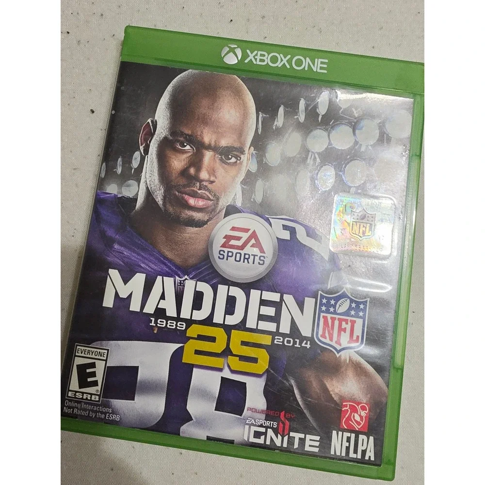 Madden NFL 25 EA Sports Xbox One Football Video Game Adrian Peterson Cover
